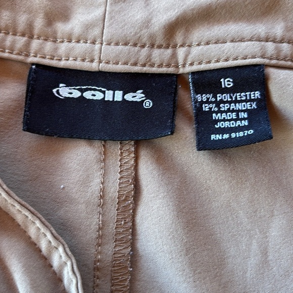 Bolle Ladies Cropped/Capri Khaki Pants Tie Hem Size 16 - Picture 3 of 10